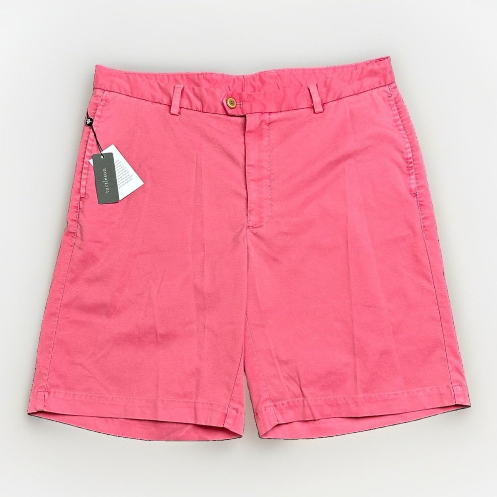 Turtleson Lawton Performance Shorts Mens 36 Rouge Red Coral Golf MS21P02 NWT